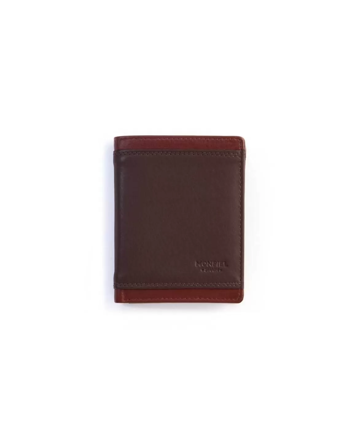 MONPIEL Men'S Leather Wallets^Basic Leather Wallet Lago Brown