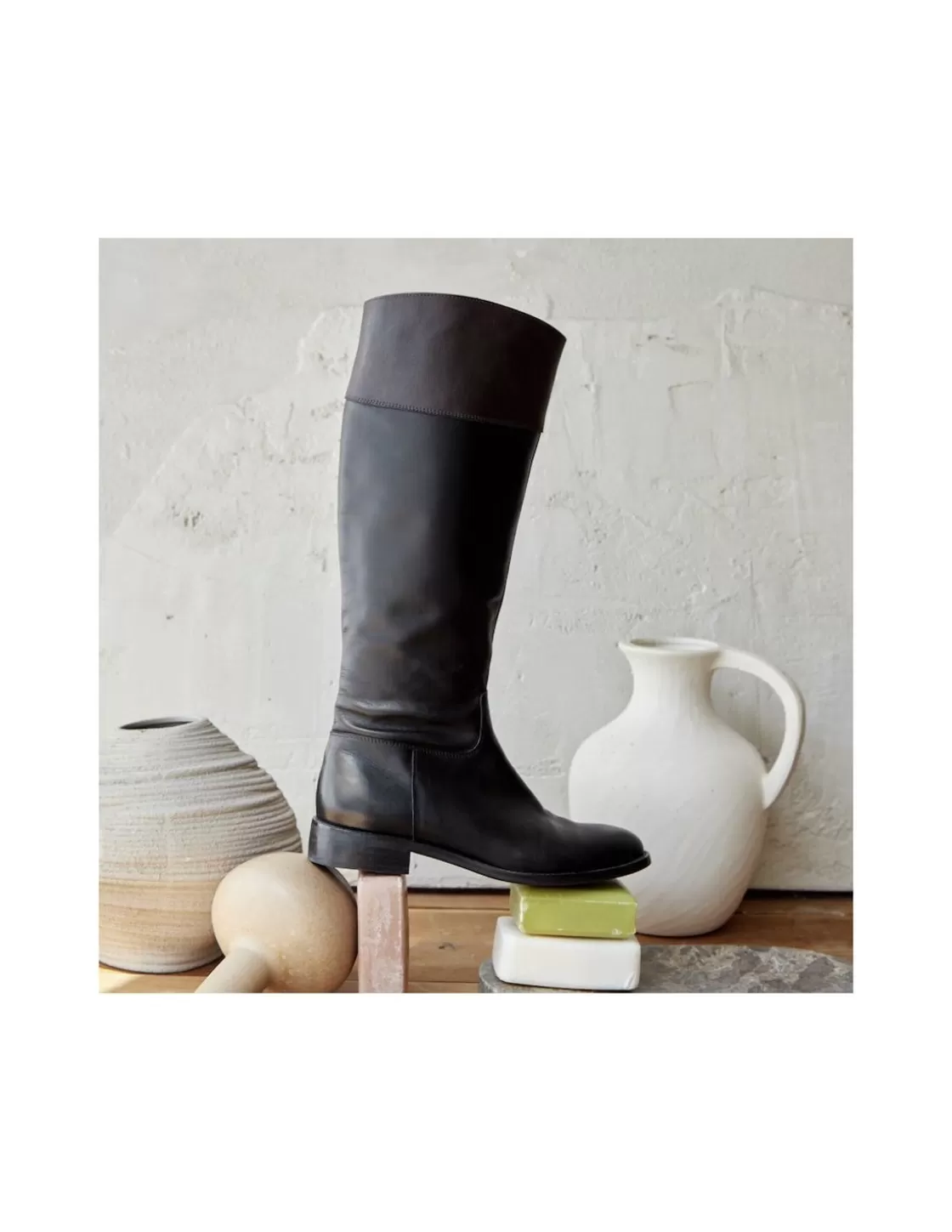 MONPIEL Women'S Leather Boots^High Jumping Boot Caroline Black
