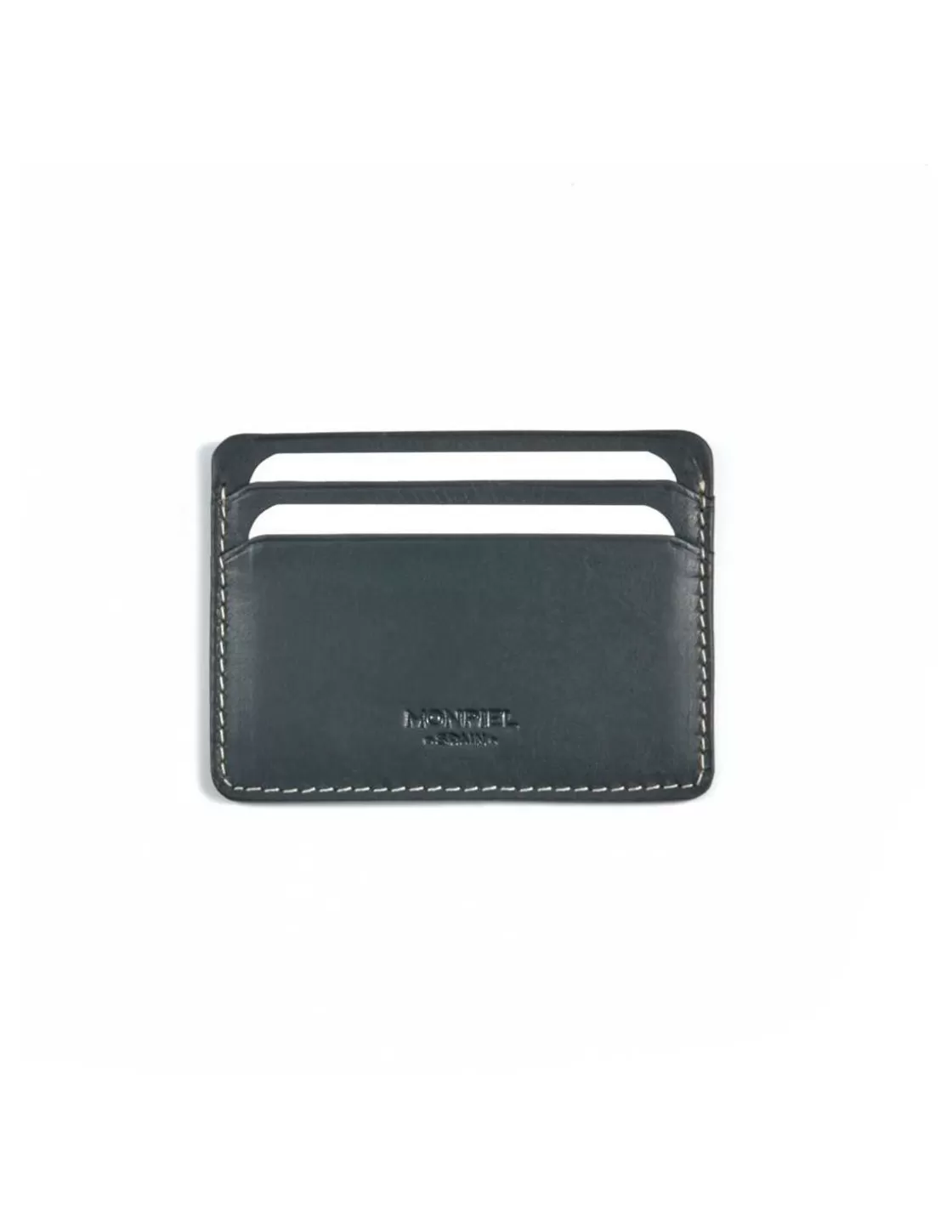 MONPIEL Leather Card Holders^Leather Card Holder Mini Blue
