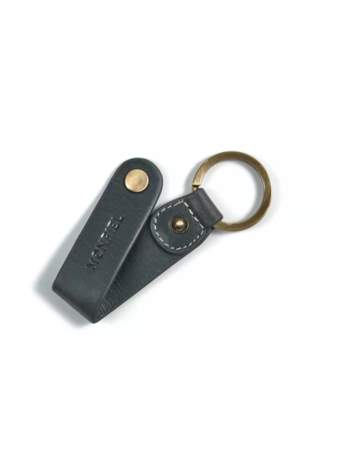 MONPIEL Men'S Leather Keyrings^Leather Keyring Hunter Blue