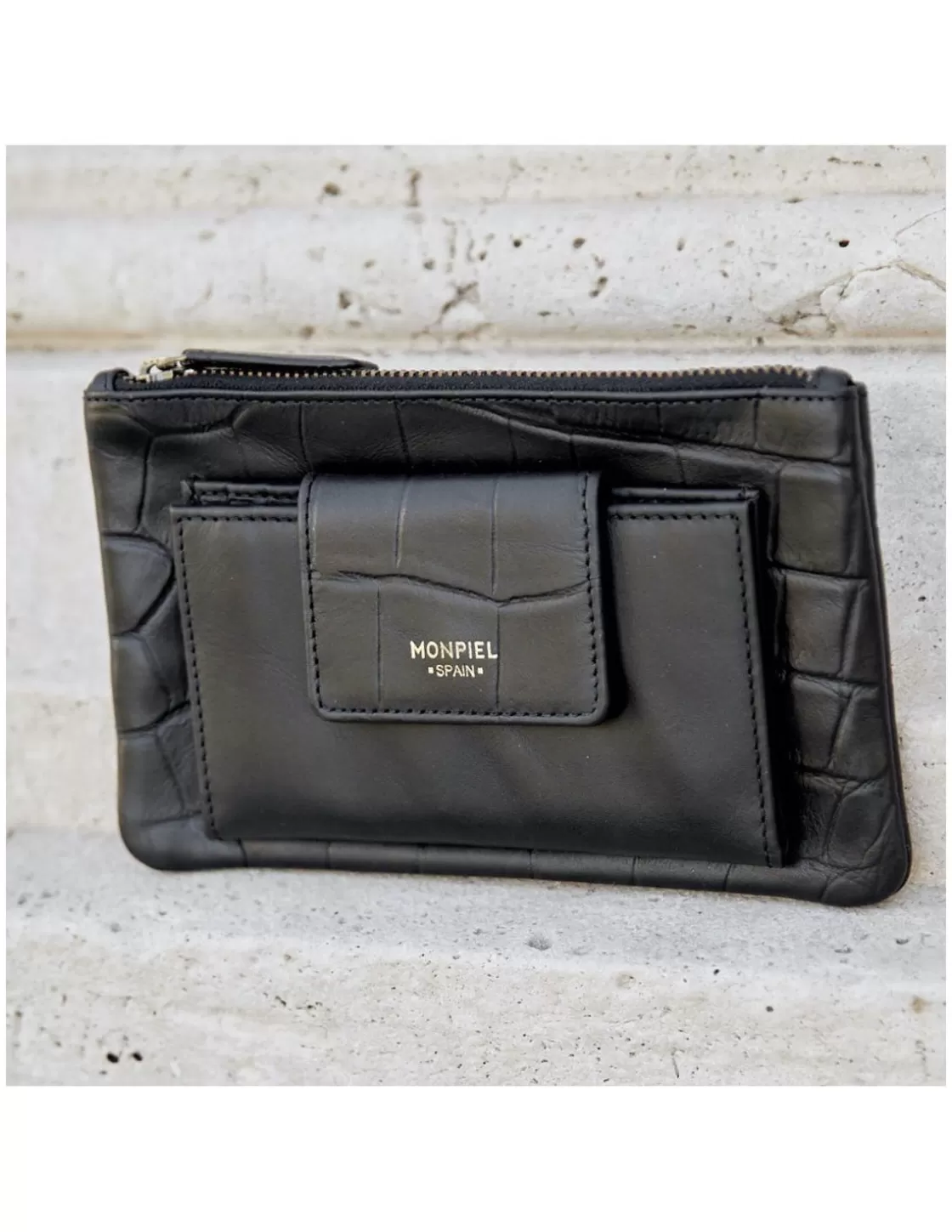 MONPIEL Women'S Leather Wallets^Leather Wallet Lady Bag Black