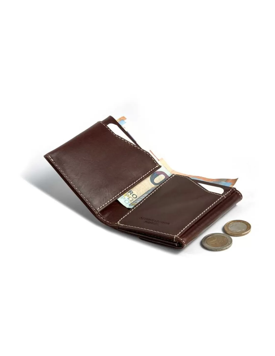 MONPIEL Men'S Leather Wallets^Pocket Wallet With Purse Brown